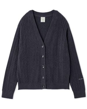 gelato pique Smoothie Lite Aran Cardigan - Blue