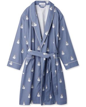 gelato pique Sleeping Bear Pattern Lounge Robes - Blue