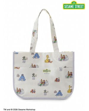 gelato pique [Sesame Street] All-Over Print Diaper Bag - White