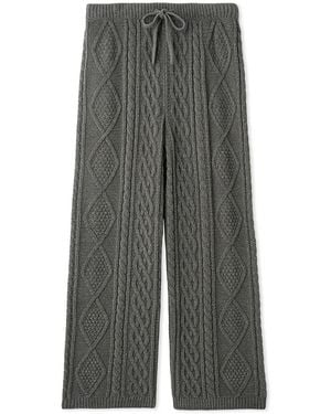 gelato pique Souffle Aran Long Pants - Gray