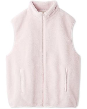 gelato pique Boa Fleece Vest - Pink