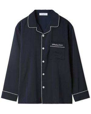 gelato pique Satin Shirt - Blue
