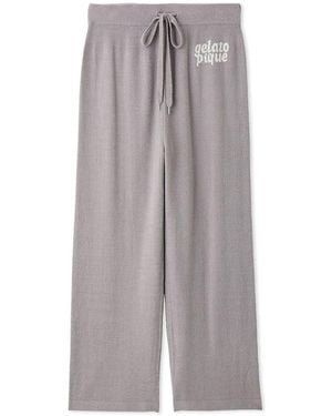 gelato pique Smoothie Logo Jacquard Pants - Gray
