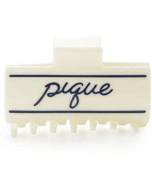gelato pique Marine Logo Hair Clip - White