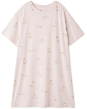 gelato pique Bath Time Cat Dress - Pink