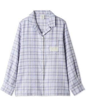 gelato pique Plaid Shirt - Blue