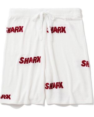 gelato pique Cool Shark Logo Jacquard Lounge Shorts - White