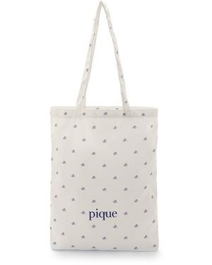 gelato pique Variation Logo Tote Bag - White