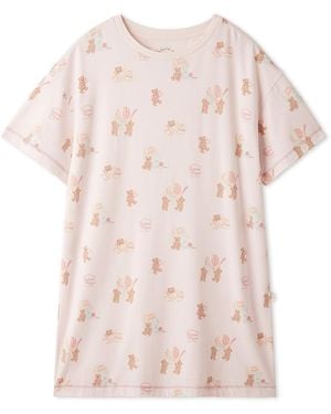 gelato pique Cool Rayon Ice Cream Bear Dress - Pink