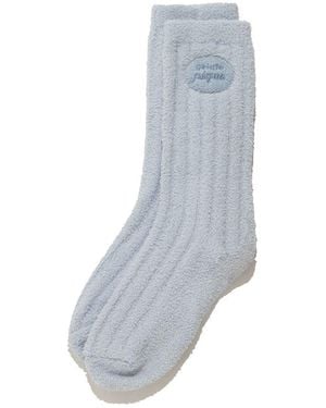 gelato pique Aran Sagara Ice Cream Sandwich Embroidery Socks - Gray