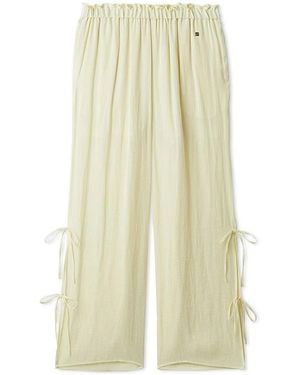 gelato pique Satin Airy Long Pants - White