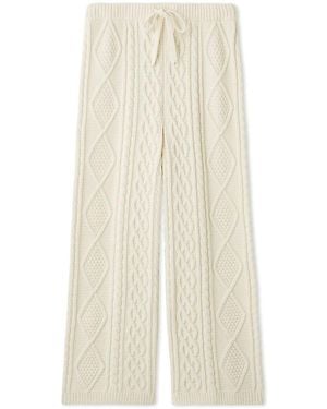 gelato pique Souffle Aran Long Pants - White