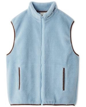 gelato pique Boa Fleece Vest - Blue