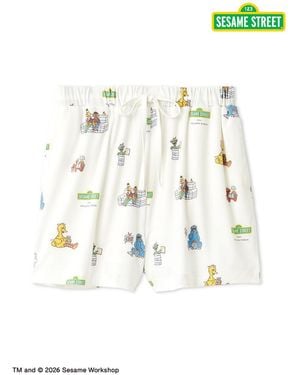 gelato pique [Sesame Street] All-Over Shorts - White