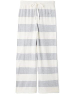 gelato pique Smoothie Lite Cool Striped Pants - White