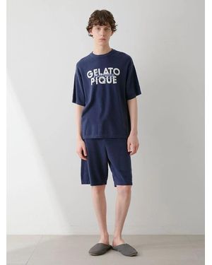 gelato pique Smoothie-Lite Logo Pullover And Shorts Set-Up - Blue