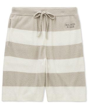 gelato pique Smoothie 2-Border Lounge Shorts - White