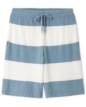 gelato pique Smoothie Lite Striped Lounge Shorts - Blue