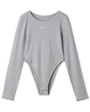 gelato pique Hot Rayon Leotard Long T-Shirt - Gray