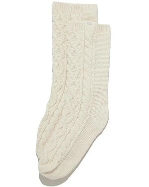 gelato pique Souffle Aran Socks - White