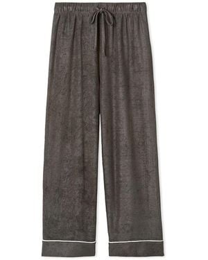 gelato pique Simple Design Pile Fabric Pants - Gray