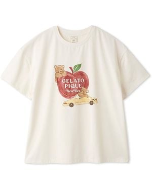 gelato pique [Us Limited Item] New York Bear Printed T-Shirt - White