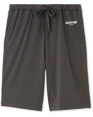 gelato pique Rayon Logo Pajama Shorts - Gray