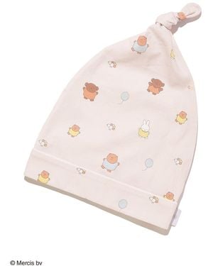 gelato pique [Dick Bruna] Patterned Flannel Night Cap - Pink