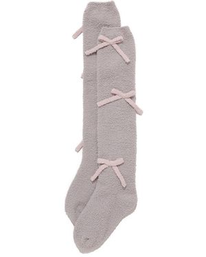 gelato pique Ribbon Poodle Socks - Gray