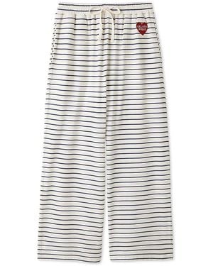 gelato pique Cool-To-Touch Heart Striped Pants - Gray