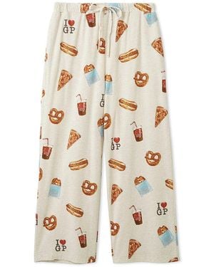 gelato pique Ny Food Printed Long Pants - White