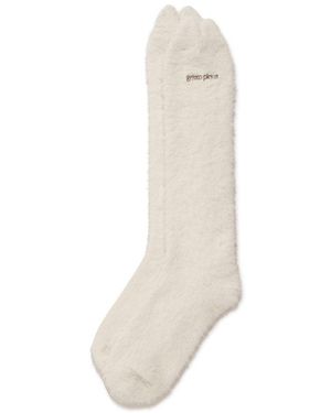 gelato pique Cat Long Socks - White