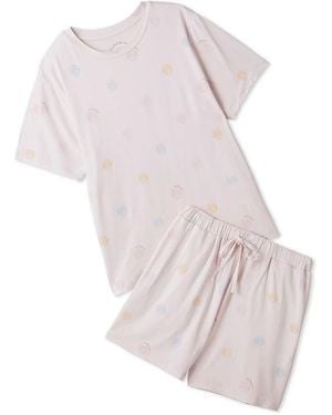 gelato pique Summer Motifs Cool Rayon T-Shirt & Shorts Set - Pink
