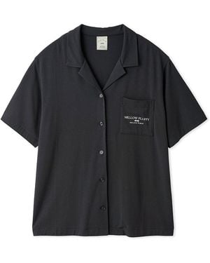gelato pique Cool Rayon Mellow Fluffy Logo Shirt - Black