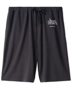 gelato pique Cool Rayon Logo Pajama Shorts - Gray