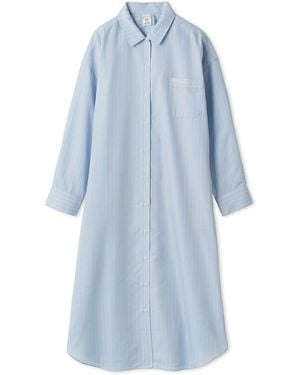 gelato pique Spring Striped Shirt Dress - Blue