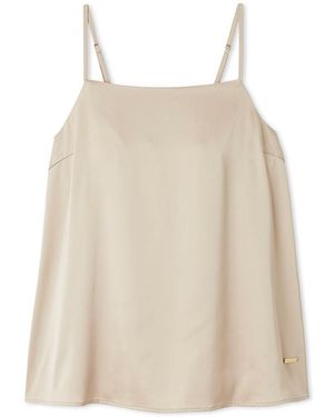 gelato pique Cool-Touch Satin Camisole - Natural