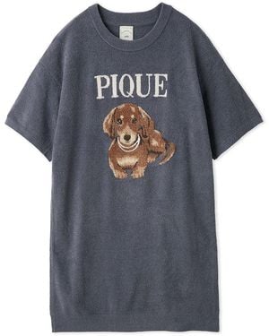 gelato pique Fashionable Cats & Dogs Jacquard Smoothie Dress - Gray