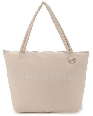 gelato pique Logo Tote Bag - White
