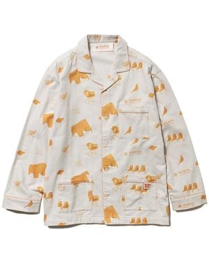 gelato pique Eames Chair Motif Pajama Shirt - White