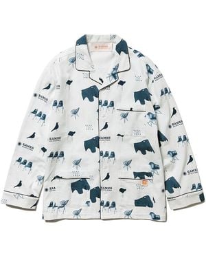 gelato pique Eames Chair Motif Pajama Shirt - Gray