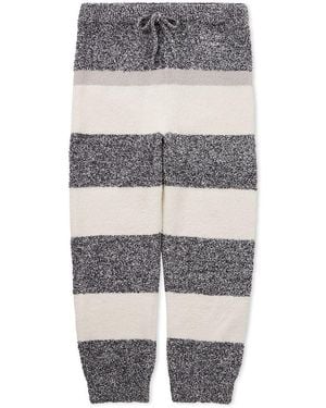 gelato pique Powder Melange Striped Fuzzy Pajama Pants - Gray