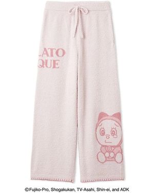 gelato pique [Doraemon] Baby Moco Jacquard Long Pants - Pink