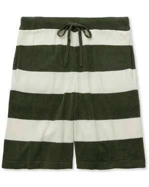 gelato pique Smoothie Light 2-Striped Loungewear Shorts - Green