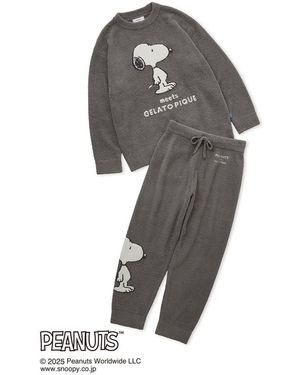 gelato pique [Peanuts] Babymoco Jacquard Loungewear Set - Gray