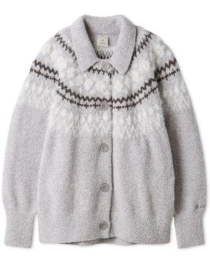 gelato pique Nordic Cardigan - Gray