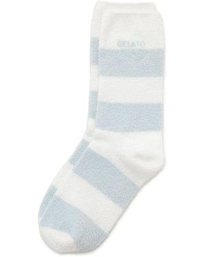 gelato pique Spring Smoothie 2 Striped Socks - White
