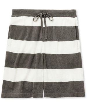 gelato pique Smoothie Light 2-Striped Loungewear Shorts - Gray