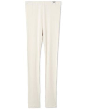 gelato pique Moisture-Wicking Rib Leggings - White
