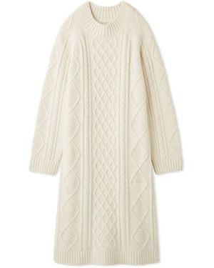 gelato pique Souffle Aran Dress - White